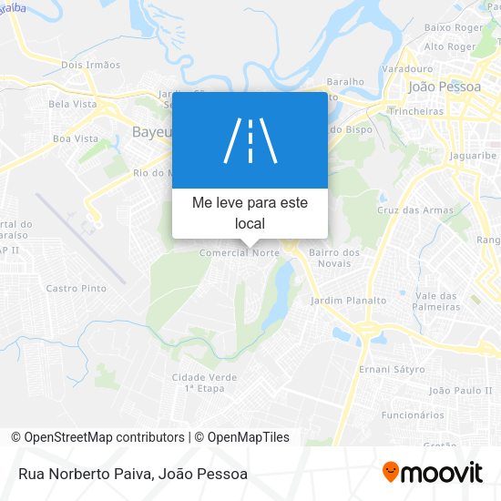 Rua Norberto Paiva mapa