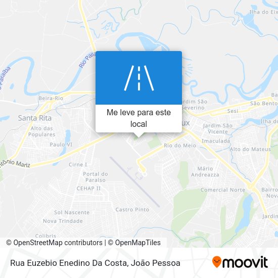 Rua Euzebio Enedino Da Costa mapa
