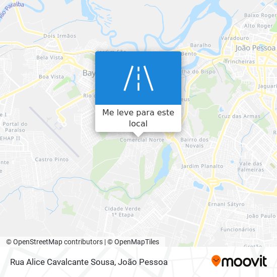 Rua Alice Cavalcante Sousa mapa