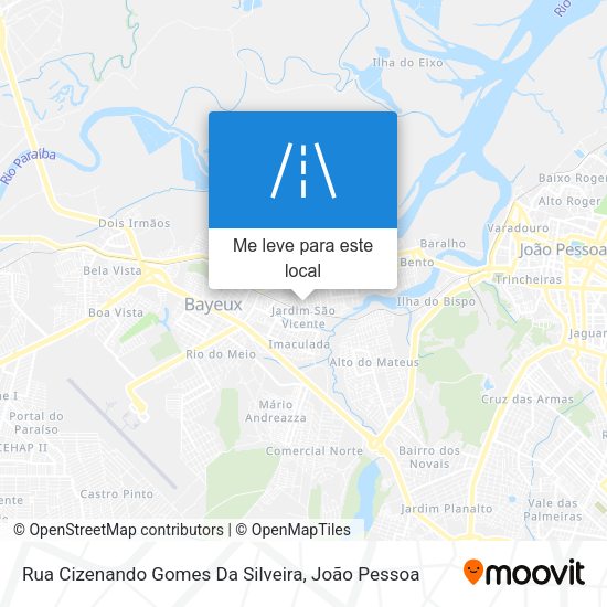 Rua Cizenando Gomes Da Silveira mapa