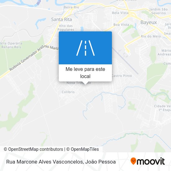 Rua Marcone Alves Vasconcelos mapa