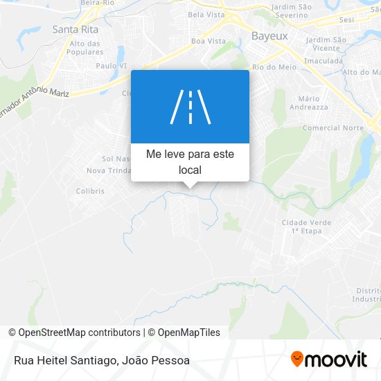 Rua Heitel Santiago mapa