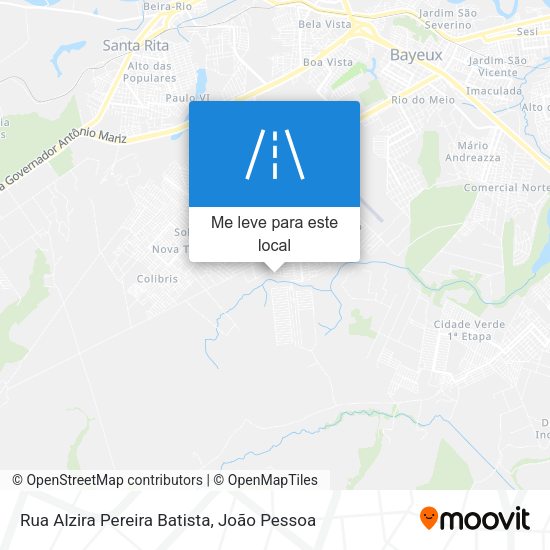 Rua Alzira Pereira Batista mapa