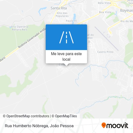 Rua Humberto Nóbrega mapa
