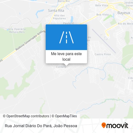 Rua Jornal Diário Do Pará mapa