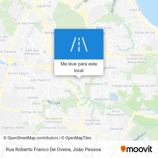 Rua Roberto Franco De Oveira mapa