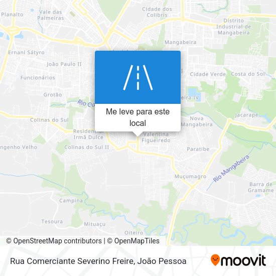 Rua Comerciante Severino Freire mapa