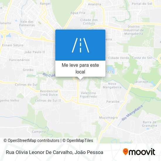 Rua Olivia Leonor De Carvalho mapa