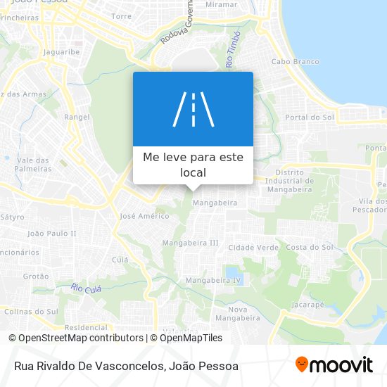 Rua Rivaldo De Vasconcelos mapa