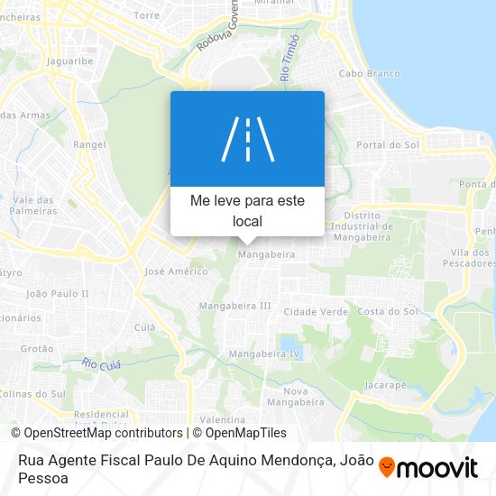 Rua Agente Fiscal Paulo De Aquino Mendonça mapa
