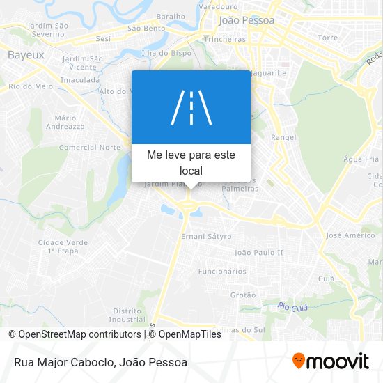 Rua Major Caboclo mapa