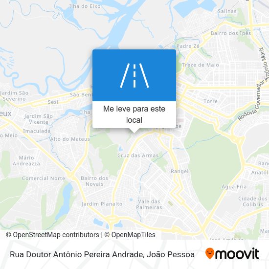 Rua Doutor Antônio Pereira Andrade mapa
