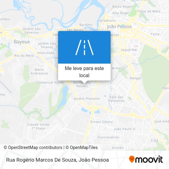 Rua Rogério Marcos De Souza mapa