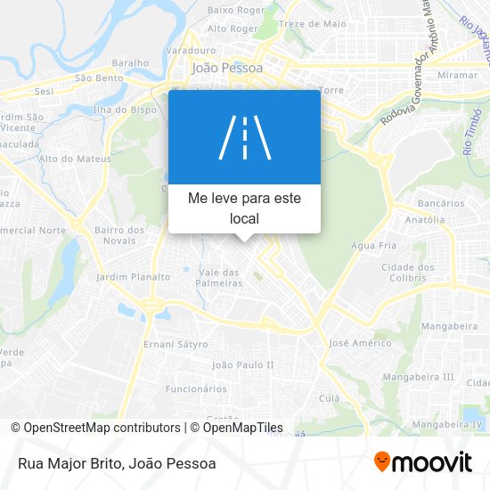 Rua Major Brito mapa