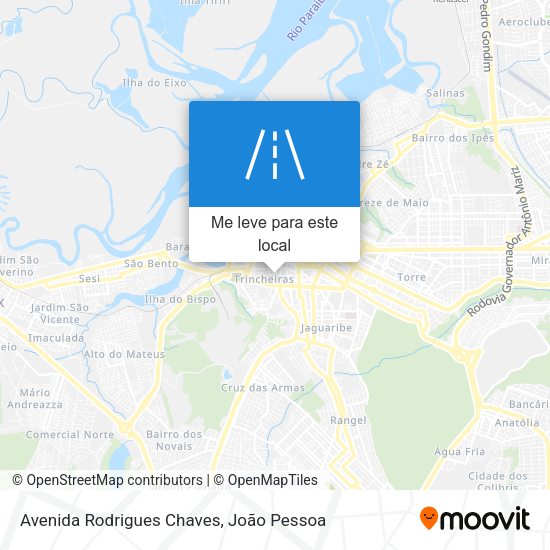 Avenida Rodrigues Chaves mapa