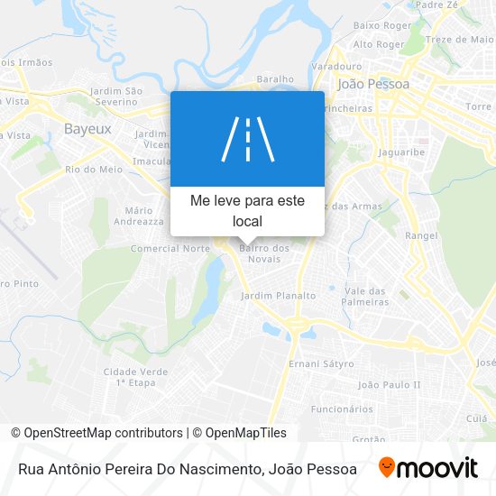 Rua Antônio Pereira Do Nascimento mapa