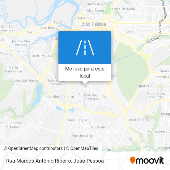 Rua Marcos Antônio Ribeiro mapa