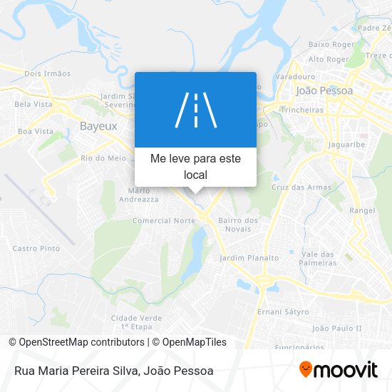 Rua Maria Pereira Silva mapa