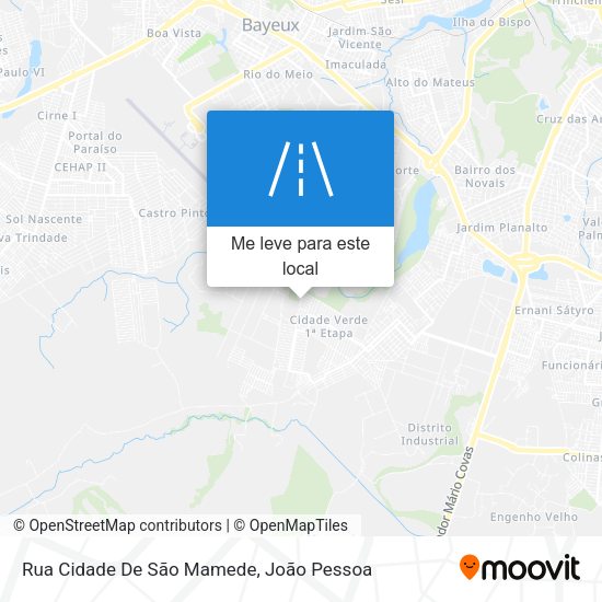 Rua Cidade De São Mamede mapa