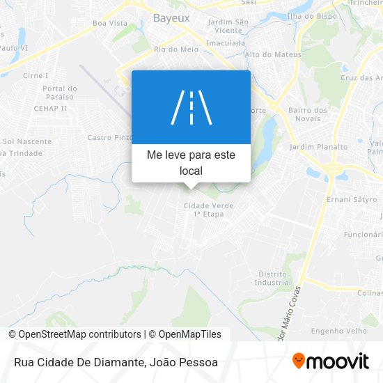 Rua Cidade De Diamante mapa