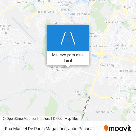 Rua Manuel De Paula Magalhães mapa