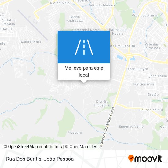 Rua Dos Buritis mapa