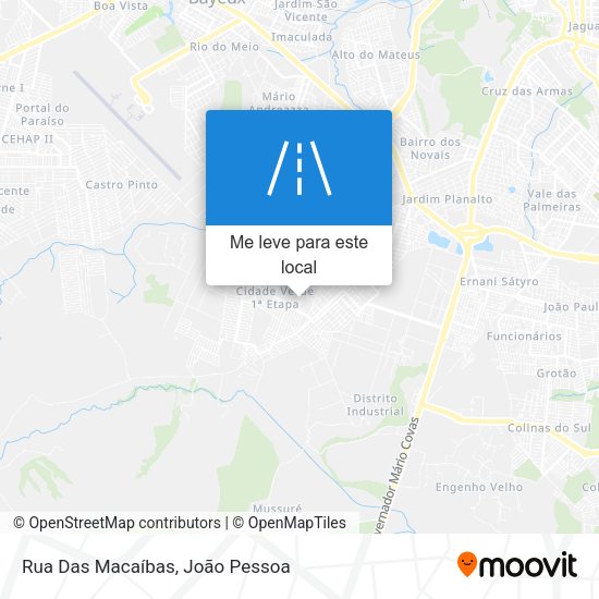 Rua Das Macaíbas mapa