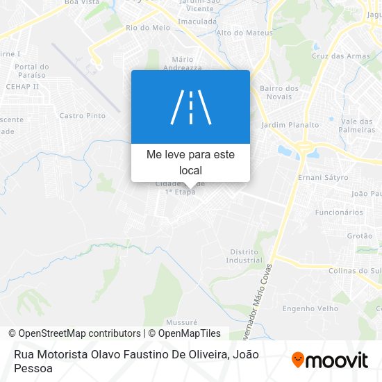 Rua Motorista Olavo Faustino De Oliveira mapa