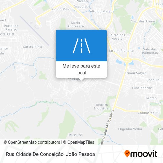 Rua Cidade De Conceição mapa