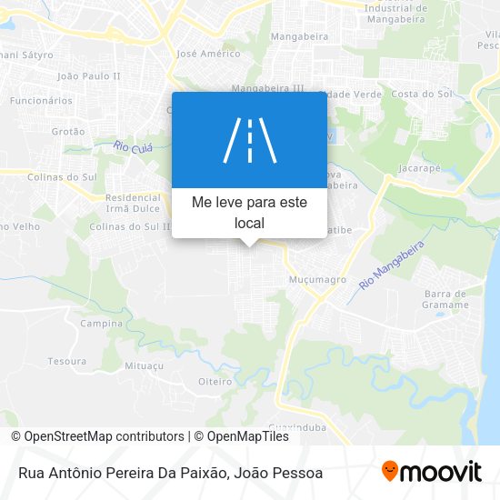 Rua Antônio Pereira Da Paixão mapa
