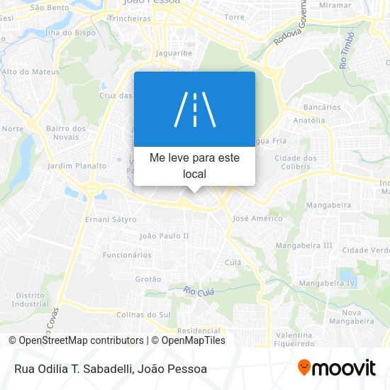 Rua Odilia T. Sabadelli mapa