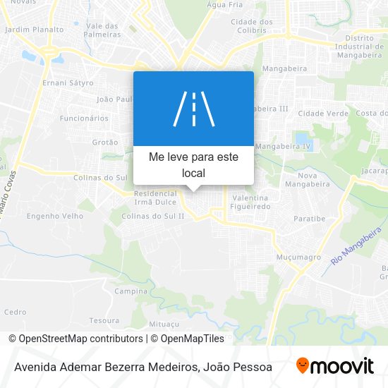 Avenida Ademar Bezerra Medeiros mapa