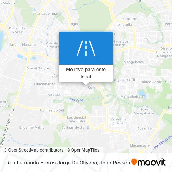Rua Fernando Barros Jorge De Oliveira mapa