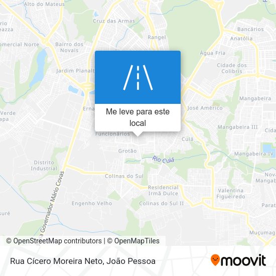 Rua Cícero Moreira Neto mapa