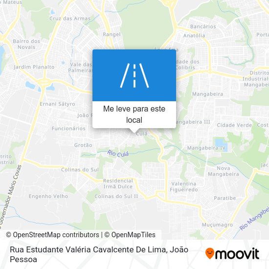 Rua Estudante Valéria Cavalcente De Lima mapa