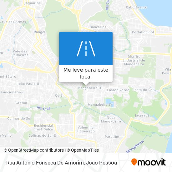 Rua Antônio Fonseca De Amorim mapa
