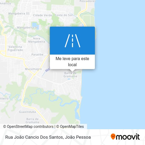 Rua João Cancio Dos Santos mapa
