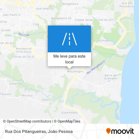 Rua Dos Pitangueiras mapa