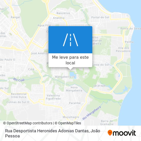 Rua Desportista Heronides Adonias Dantas mapa