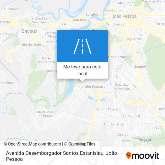 Avenida Desembargador Santos Estanislau mapa