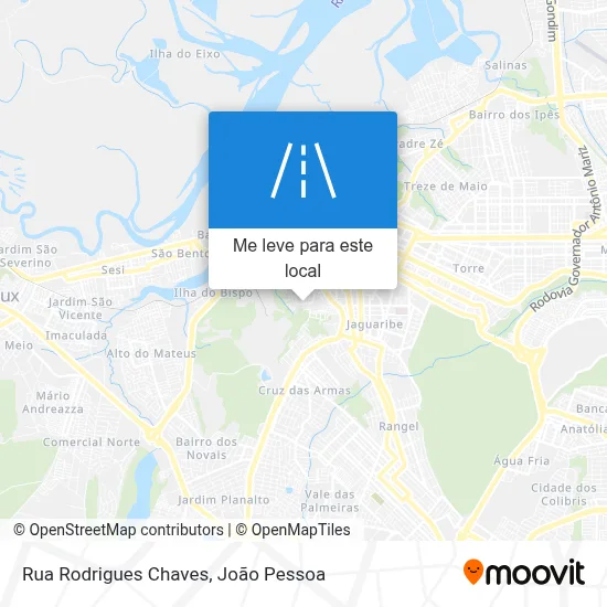 Rua Rodrigues Chaves mapa