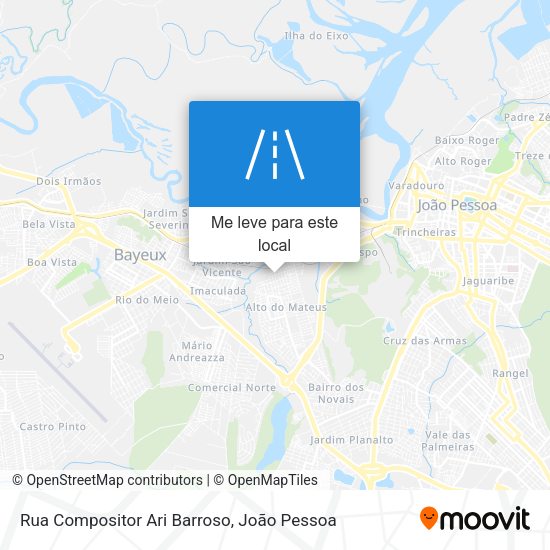 Rua Compositor Ari Barroso mapa