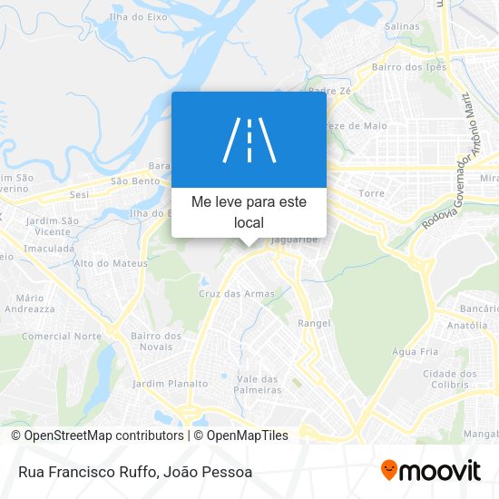Rua Francisco Ruffo mapa
