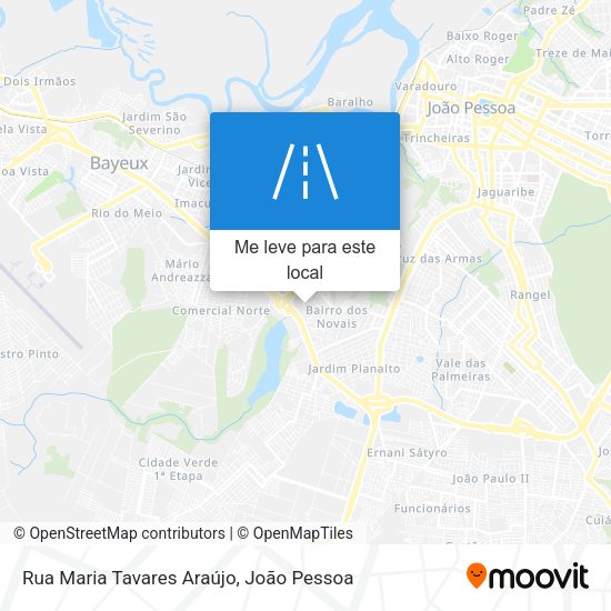 Rua Maria Tavares Araújo mapa
