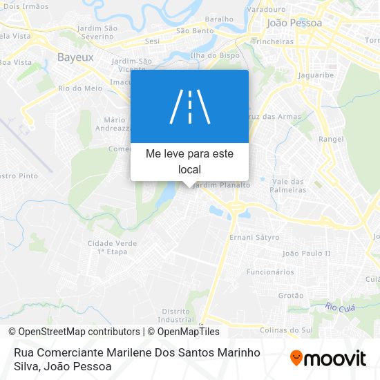 Rua Comerciante Marilene Dos Santos Marinho Silva mapa