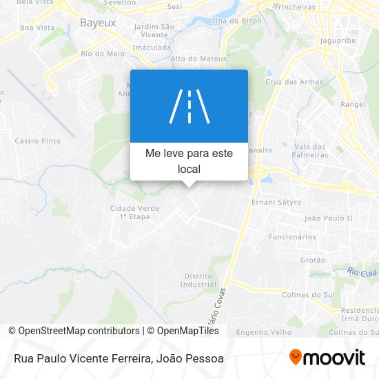 Rua Paulo Vicente Ferreira mapa