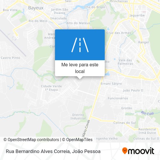Rua Bernardino Alves Correia mapa