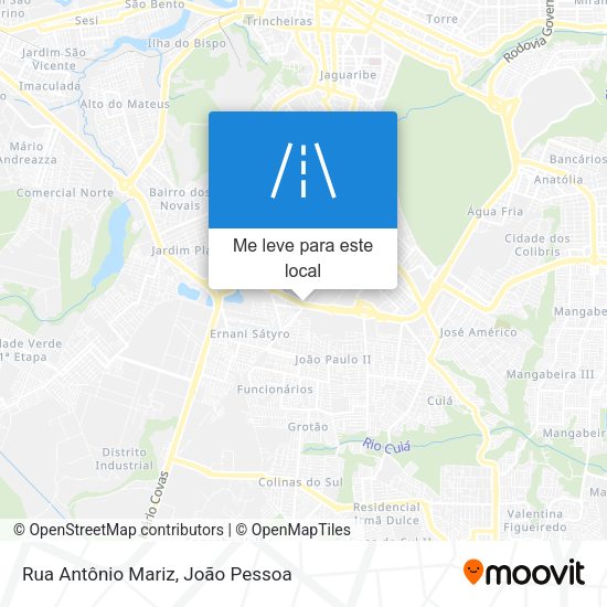 Rua Antônio Mariz mapa