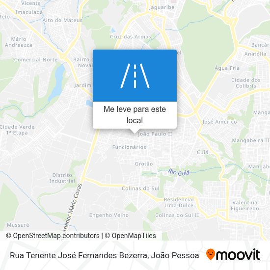 Rua Tenente José Fernandes Bezerra mapa