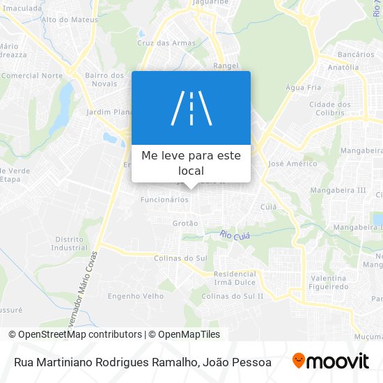 Rua Martiniano Rodrigues Ramalho mapa